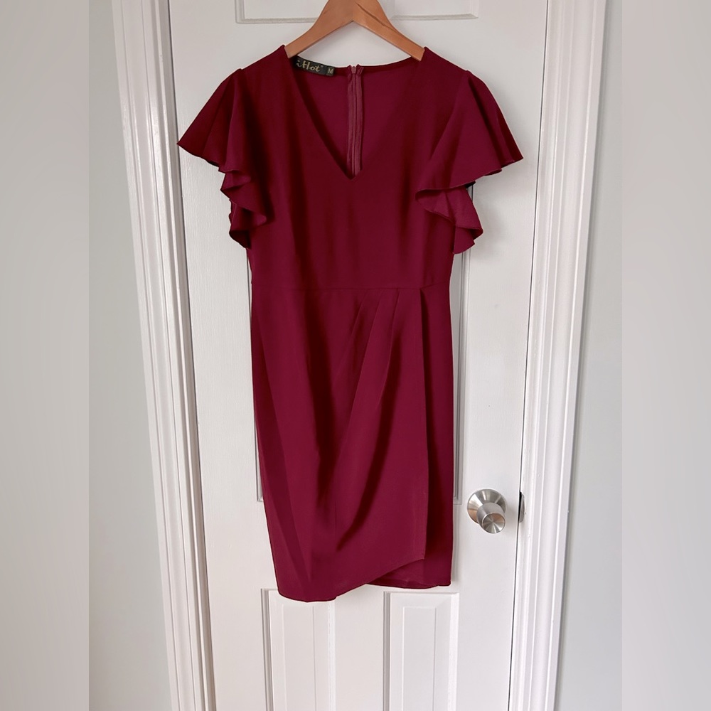 Women’s Ruffle Sleeve Dress - Picture 4 of 4